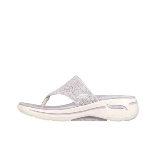 Skechers Go Walk Arch Fit Slip-resistant Slippers Women's Purple Слипоны Skechers Go Walk Arch Fit противоскользящие женские фиолетовые