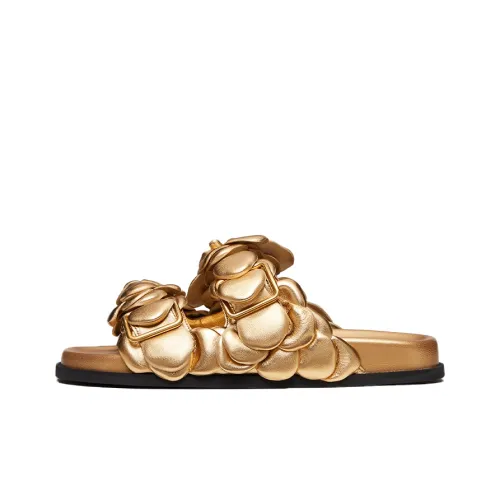 Valentino Atelier Слипоны Женские Золотые