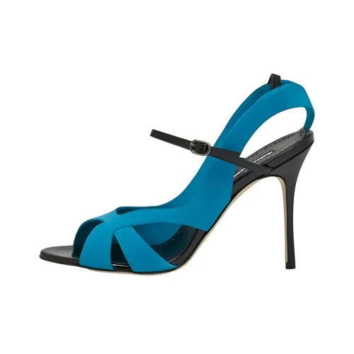 MANOLO BLAHNIK One Ремешок Сандалии Женские Синие