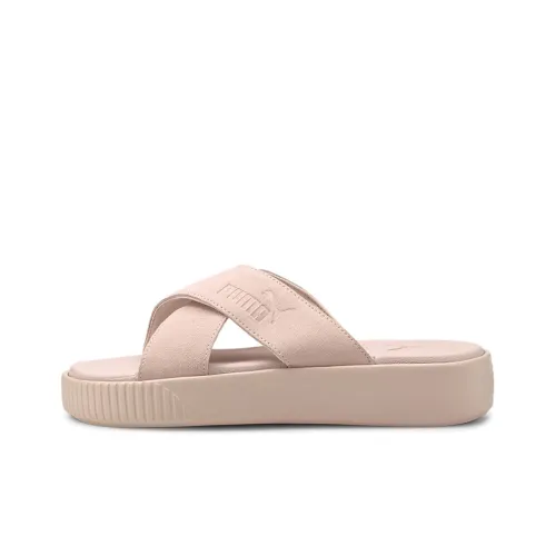 PUMA Platform Rubber Sole Slide Women's Pink PUMA Платформа Резиновая Подошва Слипоны Женские Розовые
