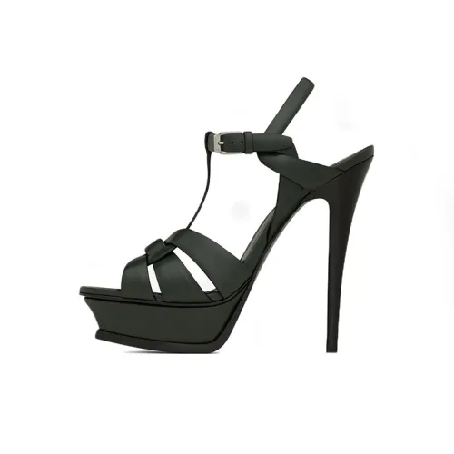 SAINT LAURENT TRIBUTE One Ремешок Сандалии Женские Черные