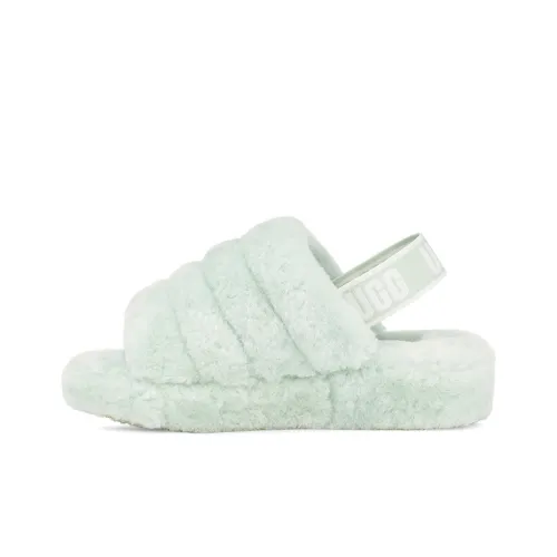 UGG FLUFF YEAH Slide Стильный Сандалии Женские Мятные