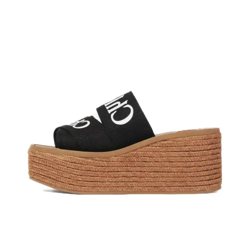 Chloe Woody Слипоны Женские Черные