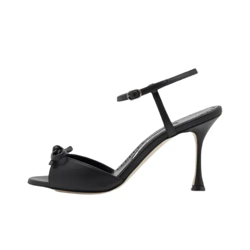 MANOLO BLAHNIK One Ремешок Сандалии Женские Черные