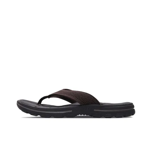 Skechers Relaxed Fit Резиновая подошва Слипоны Мужской Шоколад