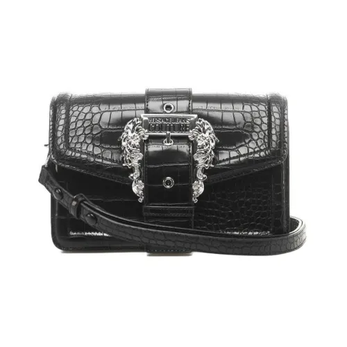 VERSACE JEANS COUTURE Полиуретан Сумка через плечо Сумка на плечо Женская Серый Черный