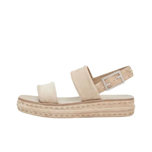 FENDI One Ремешок Сандалии Мужские Бежевые