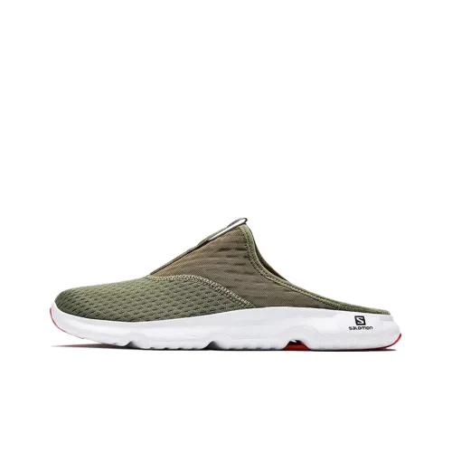 SALOMON Резиновая подошва противоскользящие массажные слипоны мужской мохово-зеленый