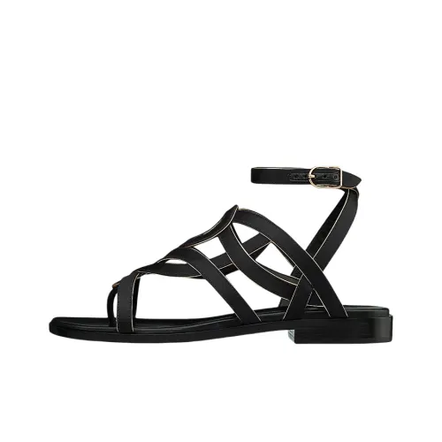 HERMES Мода Sandals Женские Черные