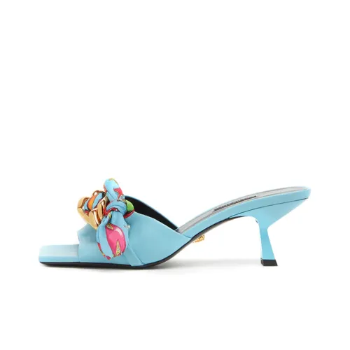 VERSACE Слипоны Женские Синие