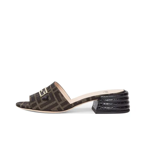 FENDI Слипоны Женские Коричневый