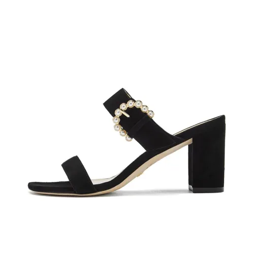 Stuart Weitzman SW Слипоны 7,5 см Женские Черные