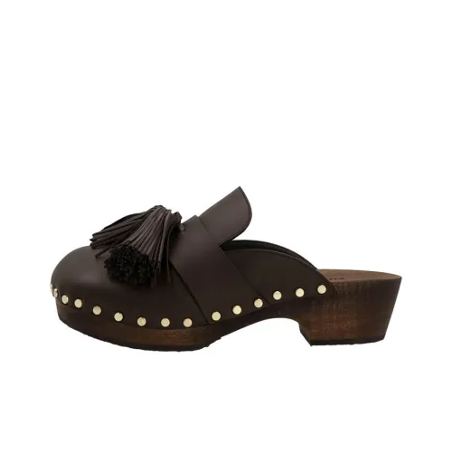 KHAITE Домашние тапочки Женские Кофе