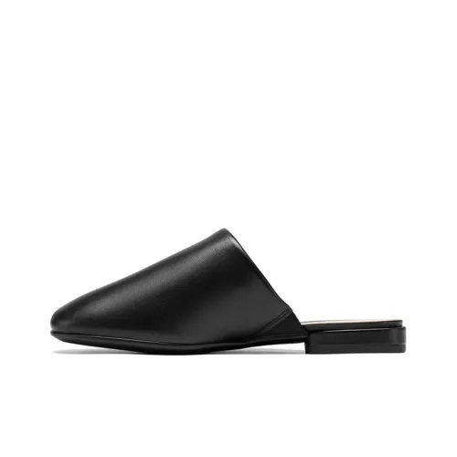 Ecco Annie Квадратный носок Коллекция Тапочки Женские Черный