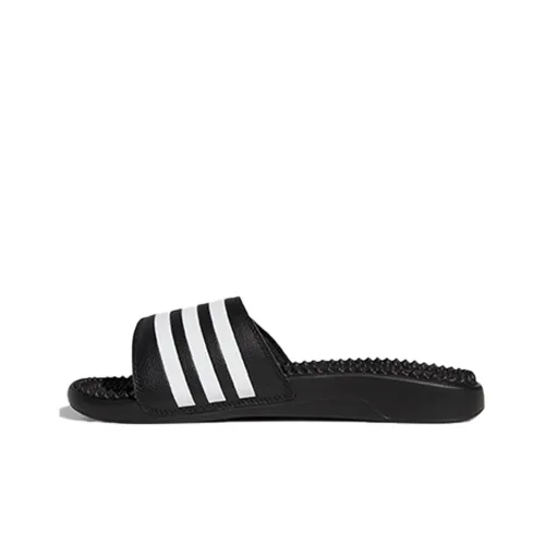 Adidas Adissage Slip Resistant Abrasion Resistant Слипоны Унисекс Черный Белый
