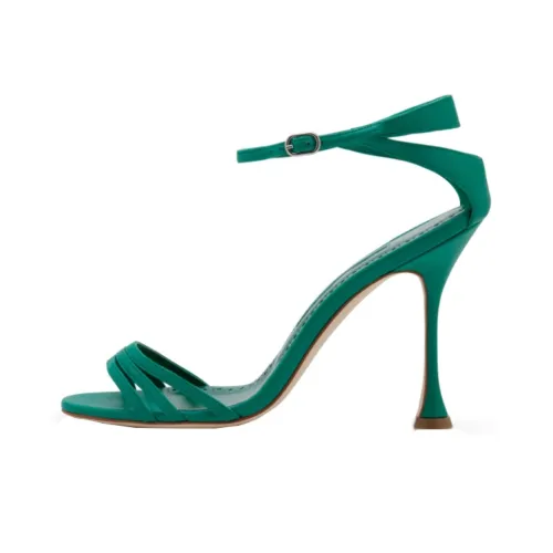 MANOLO BLAHNIK One Ремешок Сандалии Женские Зеленые