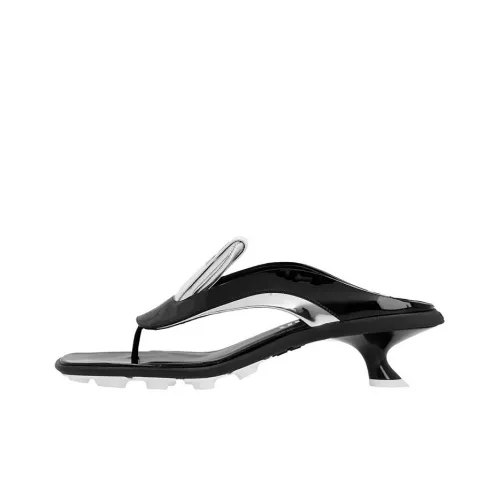 MIU MIU Шлепанцы Женские Черные