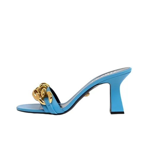 VERSACE Слипоны Женские Светло-Синие