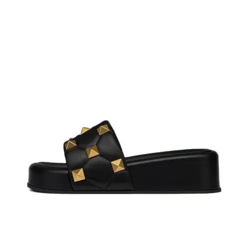 Valentino Roman Stud Слипоны Женские Черный