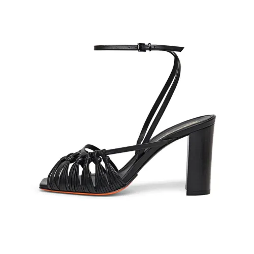 Santoni One Ремешок Сандалии Женские Черные