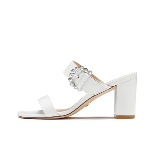 Stuart Weitzman SW Слипоны Женские Красный Белый