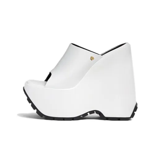 VERSACE Слипоны Женские Белые