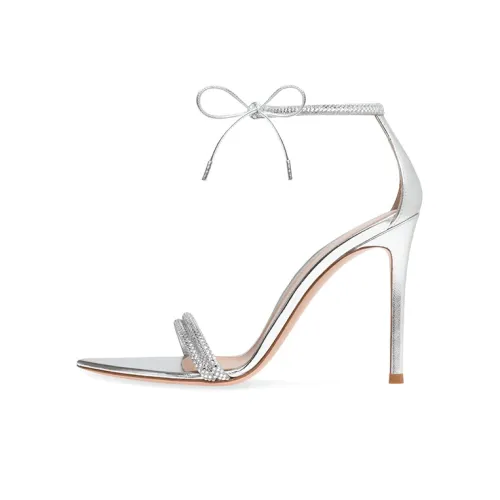 GIANVITO ROSSI Montecarlo Сандалии Женские Серебряные