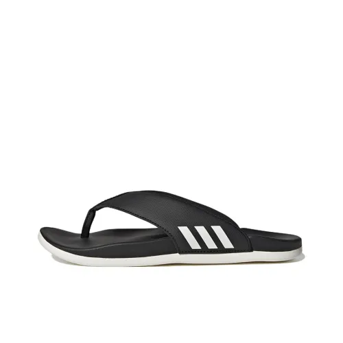 adidas Adilette Резиновая подошва Массаж Слипоны Женские Черный