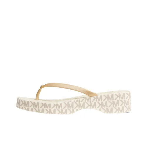 MICHAEL KORS Резина Подошва Шлепанцы Женские Бежевые