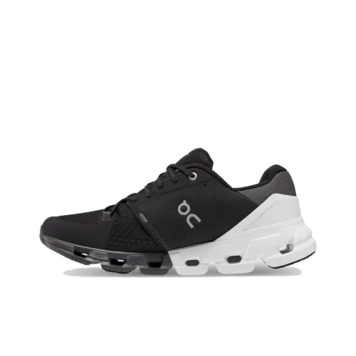 On Cloudflyer 4 Амортизаторы Устойчивые к истиранию Низкий топ Беговые кроссовки Мужские Черно-белые