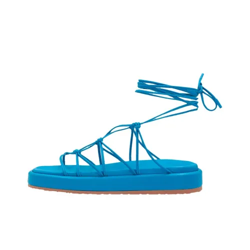 GIANVITO ROSSI Minas Flatform one Ремень Сандалии Женские Синий