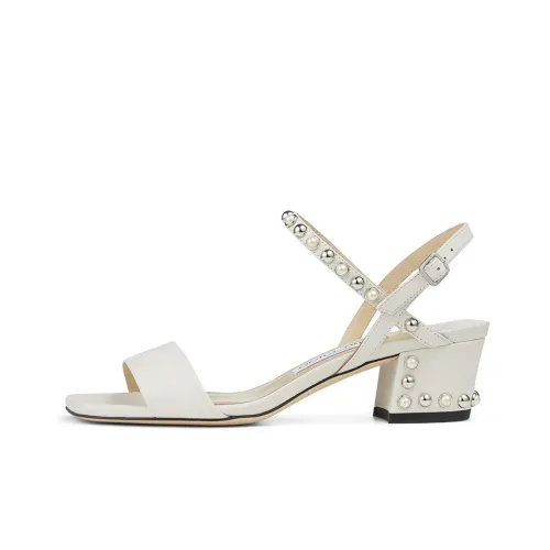 Jimmy Choo Aadra 45 One Ремешок Сандалии Женские Белые