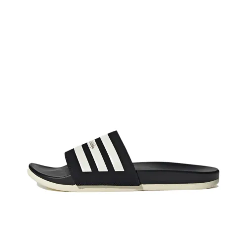 adidas Adilette Slip Resistant Слипоны Унисекс Черный Белый