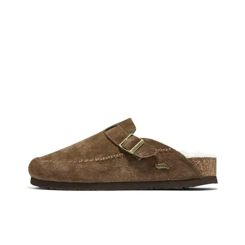 Skechers ARCH FIT GRANOLA Резина Подошва Быстросохнущие Слипоны Женские Коричневый