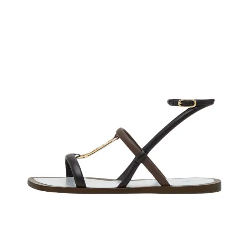 FENDI One Ремень Сандалии Женские Черные