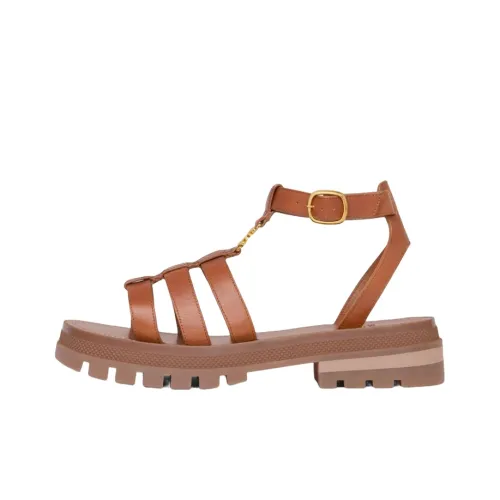 CELINE one Ремень Сандалии Женские Рыжевато-коричневый