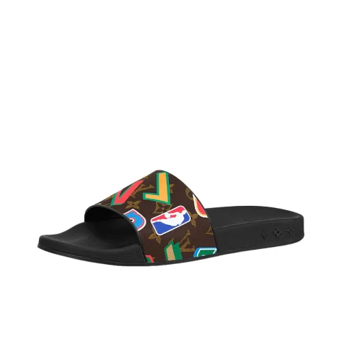 NBA x LOUIS VUITTON Waterfront Mule Слипоны Мужской Черный Коричневый
