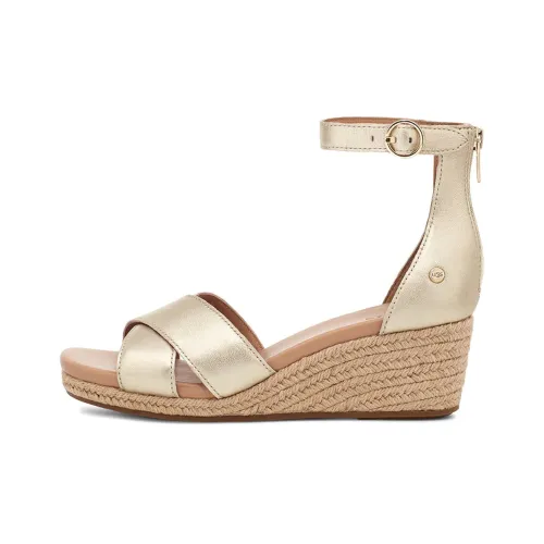 UGG Стильные Сандалии Женские Золотые