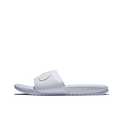 Nike Benassi Slide Резина подошва быстросохнущий слипоны мужской белый