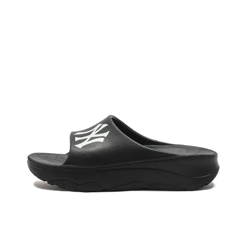 MLB Slipper Резиновая подошва Slip-resistant Слипоны Унисекс Черный