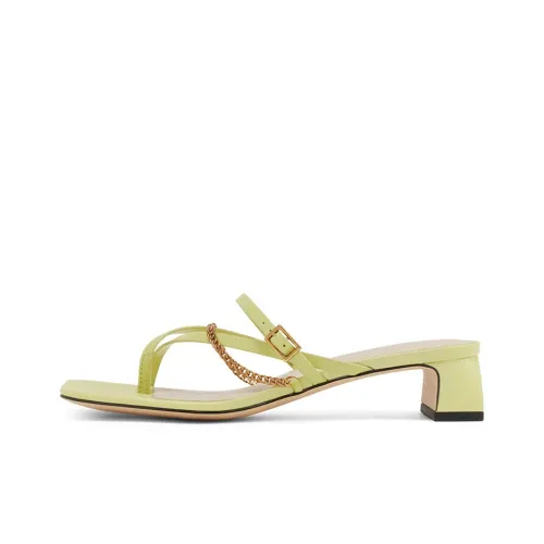 CHARLES KEITH Композитная подошва устойчивая к истиранию слипоны женские горчично-желтые