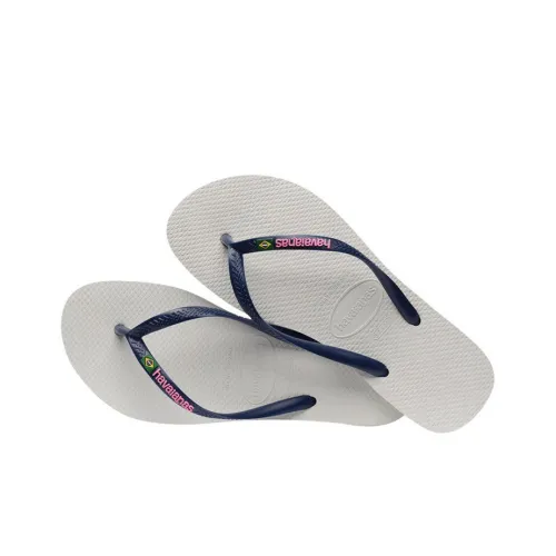 Havaianas Тонкий Шлепанцы Женские Белый Синий