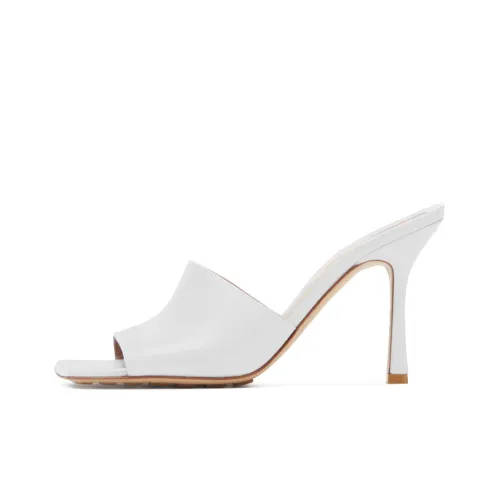 Bottega Veneta Эластичные Слипоны Женские OPTICAL Fibers Белый