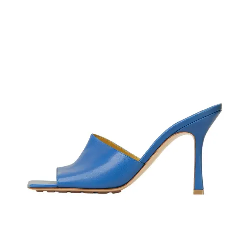 Bottega Veneta Эластичные Слипоны Женские Aqua Blue