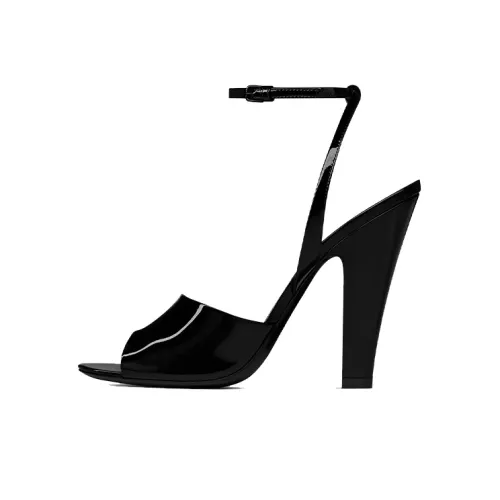 SAINT LAURENT Scandale One Ремешок Сандалии Женские Черные