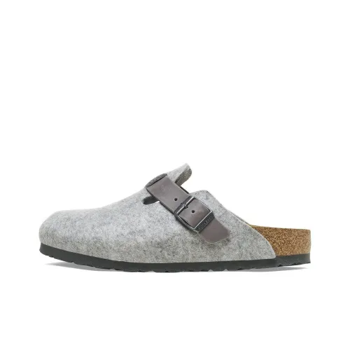 Биркенсток Бостон EVA Устойчивый к истиранию Противоскользящий Домашние тапочки Унисекс Серый Стандартный