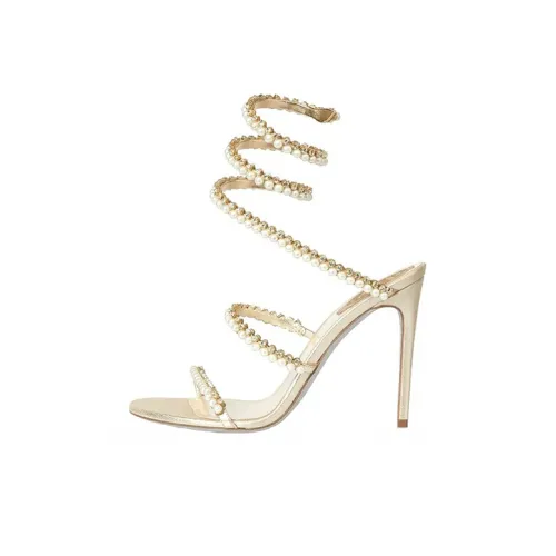 RENE CAOVILLA Bettie one Ремень Сандалии Женские Золото