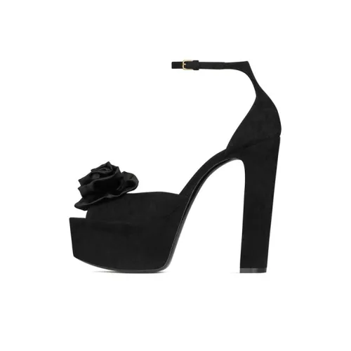 SAINT LAURENT Jodie One Ремешок Сандалии Женские Черные