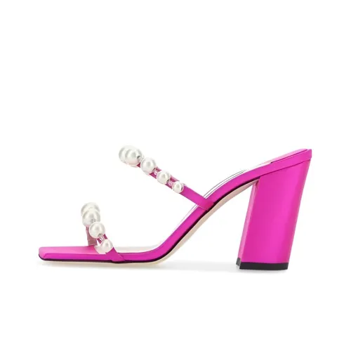 Jimmy Choo Amara Слипоны Женские Розовый Красный