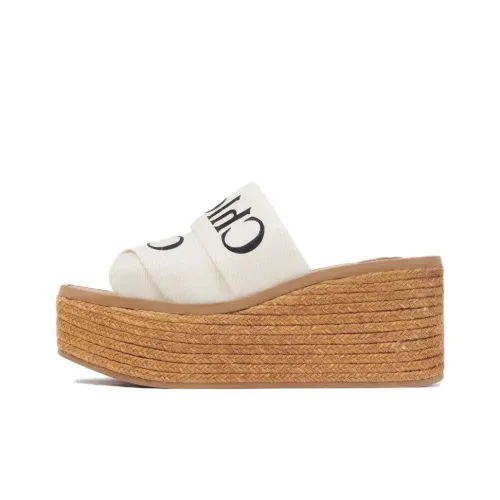 Chloe Слипоны Женские Белые